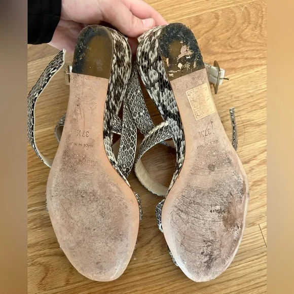 Gorgeous Jimmy Choo Snakeskin Wedge Heels - Picture 3 of 3